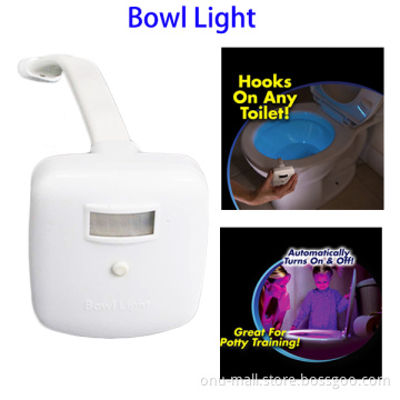 7 Colors Human Motion Sensor Automatic Toilet Seat LED Night Light Bowl Bathroom